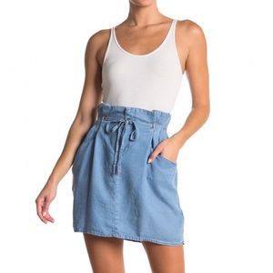 Laundry by Shelli Segal Paper Bag Tie Waist Tencel Skirt